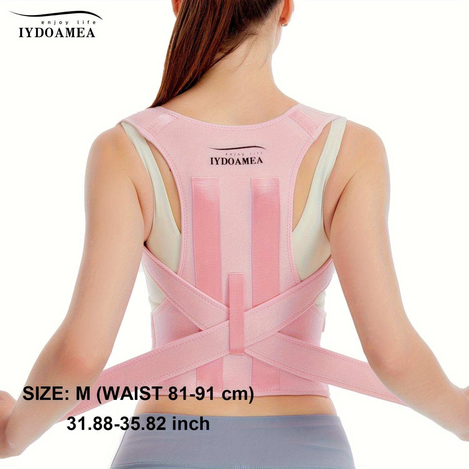 TEMU Iydoamea Women's Posture Corrector, Breathable Back Support, Adjustable Back Posture Corrector.