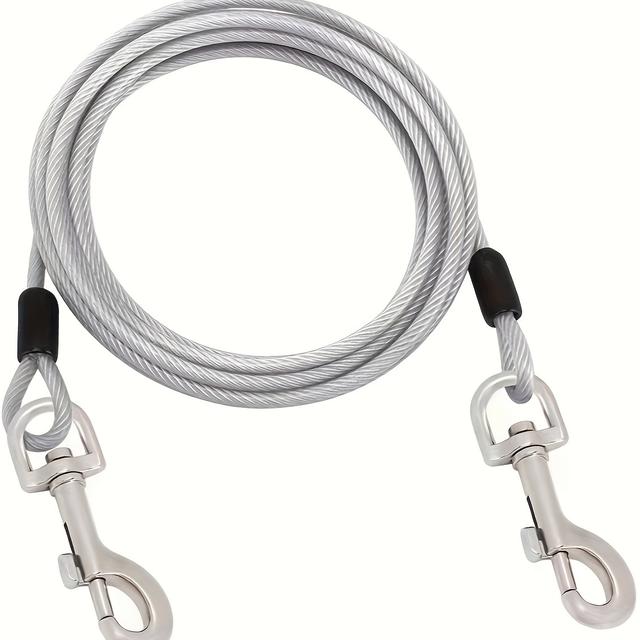 TEMU Robustes Stahlseil für Hunde, kaufsicher, geeignet für Gärten Camping