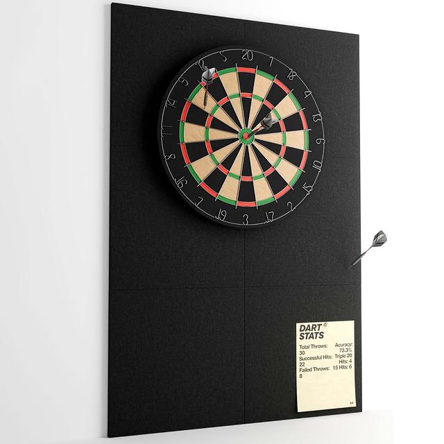 TEMU Filz-Dartboard- für Standard-Darts, inklusive Klebepads Dartboard-Zubehörset, ideal für Zuhause, Studio Stressabbau-Unterhaltung