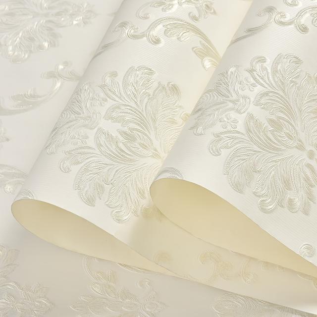 TEMU 3d Floral Wallpaper - Self-adhesive, Modern European Style, Thick & Durable, Ideal For Living Room, Bedroom, And Tv Backdrop, Bedroom Wall Decor | Floral Pattern | , Wall Decorations