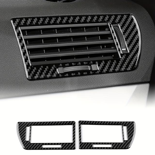 TEMU For (04) , The Air Vents Of The Carbon Fiber Dashboard Are Compatible With Drivers, And Can In Black Or Red, Automotive Dashboard