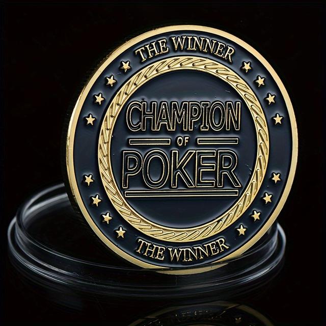 TEMU 1pc Of Golden Commemorative Toy The Winner Card Guard Gifts