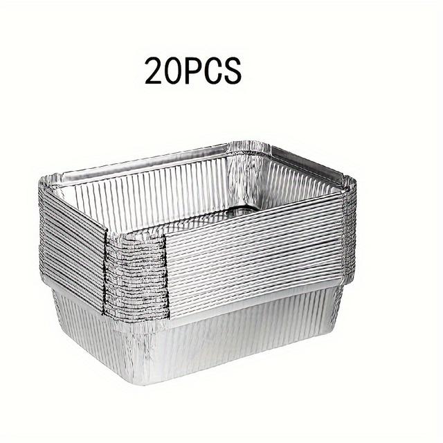 TEMU Disposable Aluminum Foil Pans (12'' X 8 ''), Heavy Duty Food Containers For Roasting, Cooking, Camping, Travel, Best For Christmas, Thanksgiving