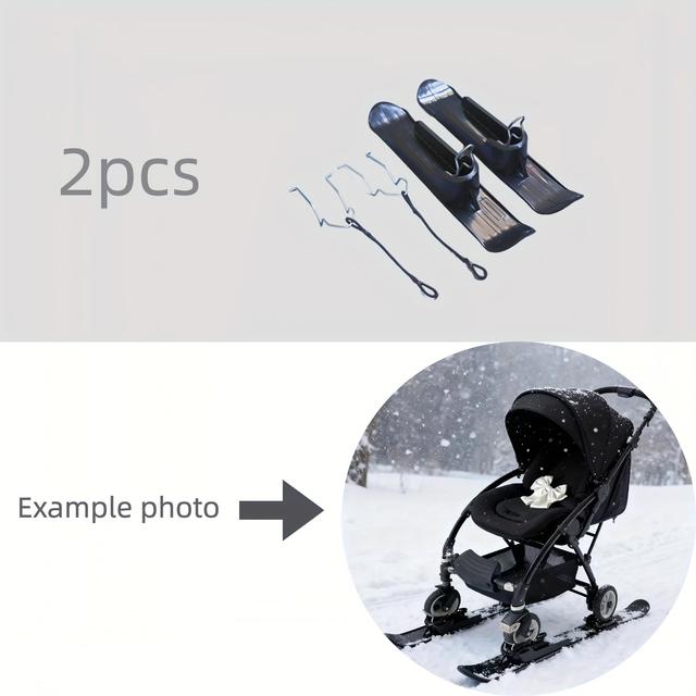 TEMU 2 Stück Balance-Schlitten – Ein vielseitiges Winterfahrzeug für Balance-Bikes Tiertransporte, mit verstellbarem Sicherheitsgurt. Ideal für Schneeberge Skigebiete, in Mobilitätshilfe oder Roller