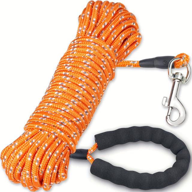 TEMU Reflective Long Dog Leash For Large Medium Small Dogs Training Outside Walking, Playing, Camping, Or Yard