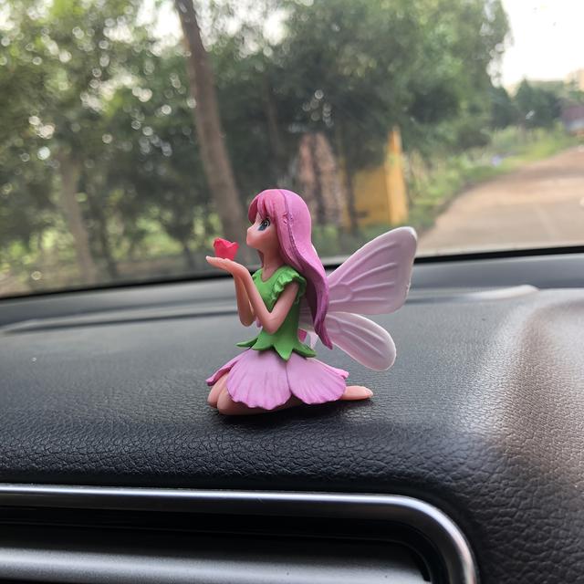 TEMU 1 ks Krásná květinová víla elfí anděl soška z pryskyřice, mikro krajinná dekorace, zahradní dekorace, dekorace do květináče, ozdoba, dekorace na středovou konzoli