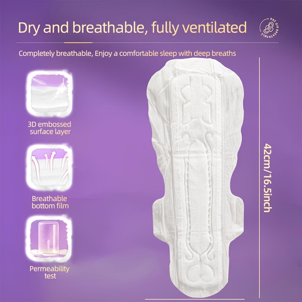 TEMU Extra Lange, Dikke & Zachte Nachtleggers - Lekvrij, Hoge Absorptie, Ongeparfumeerde Wegwerp Menstruatieverzorging