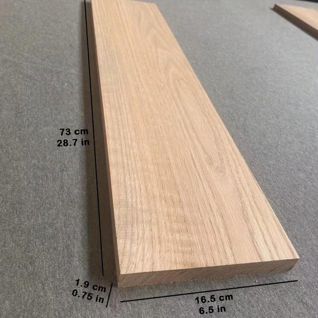 TEMU Diy Oak Solid Wood Planks - Pre-cut Smooth Shelf Boards For
