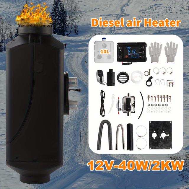 TEMU Air Heater 12v 2kw Tank Remote Control Thermostat Motorhome Rv