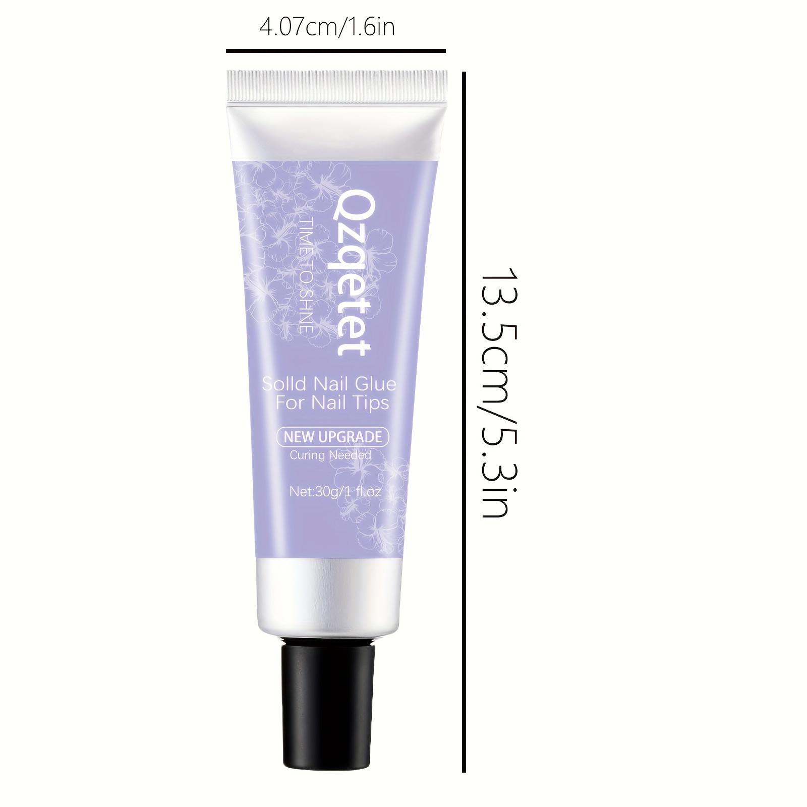 TEMU Durable Nail Gel For Press-on Nails, 30g Gel Nail For Acrylic Nails, Transparent 3d Sculpting Gel Extremely Strong Solid Nail Gel For Gel Tips Cured With /led Lamp