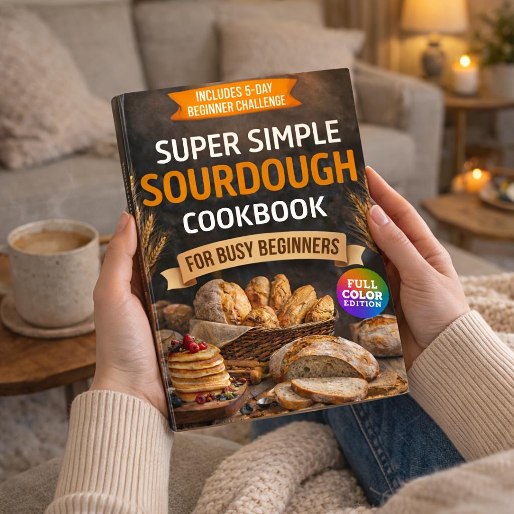TEMU Super Easy Sourdough Cookbook For Busy Beginners: Quick, Natural And Foolproof Recipes To Use All Your Starter, Avoid Processed Foods And Bake With Confidence Even If You Have Failed Before