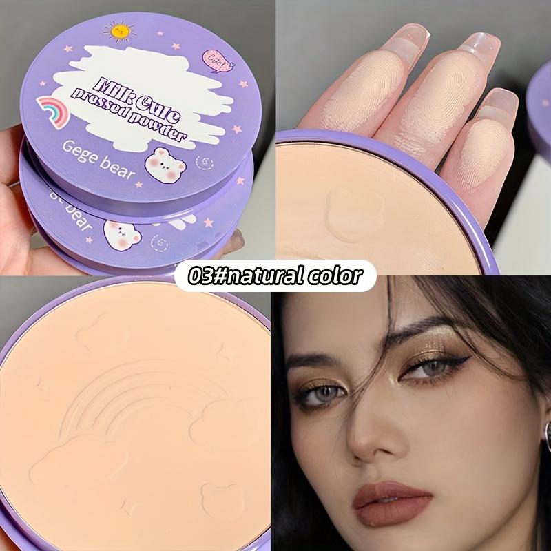 TEMU Gege Bear Powder, Oil Control, Makeup , Set Makeup, Skin Waterproof, Concealer, Powder Free, Student Powder, Honey Powder
