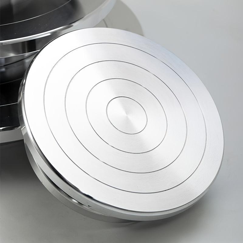 TEMU 11-30 cm Aluminiumlegierung Ton Handwerk Töpferform Teile Zweiseitiger Drehteller Eltern-Kind-Plattform DIY Tonwerkzeug
