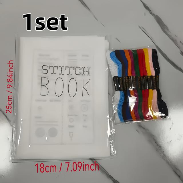 TEMU Embroidery Book, Needlework Book, Diy Embroidery Book, Stitching Book, Sewing Book, Adult Craft Book