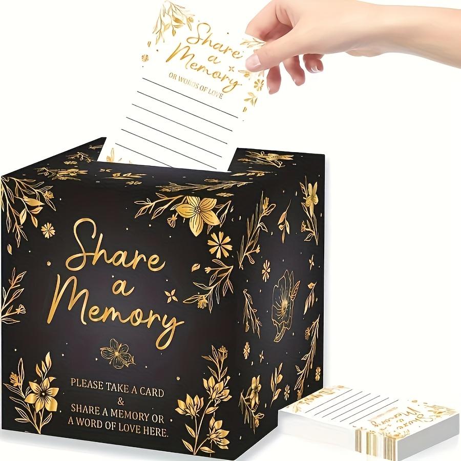 TEMU A Creative Card Box With 20 Memory Cards, Suitable For Weddings, Funerals, Graduation Season, And Back To
