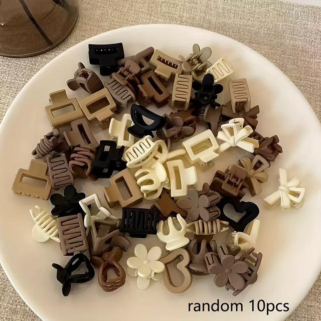 TEMU 10 Random Style Small Hair Clips, Perfect For Daily Outfits, Birthday Parties, Travel Gatherings, Or As A Gift For And (opp Bag Packaging)