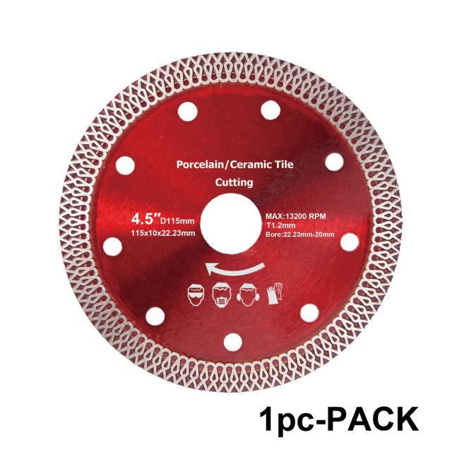 TEMU 4.5-inch Diamond Ceramic Cutting Blade, Disc For Porcelain, Ceramic Tiles, Granite, Brick, And Concrete (4.33'' 4.5'')