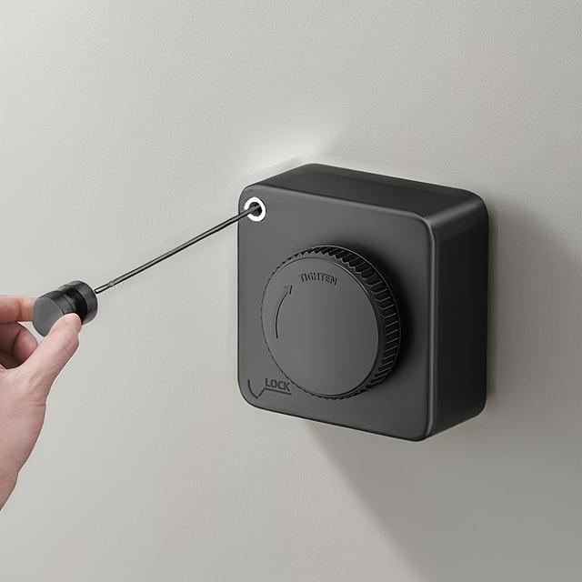 TEMU Vierkante Japanse stijl waslijn voor balkons en binnengebruik, zonder nodig