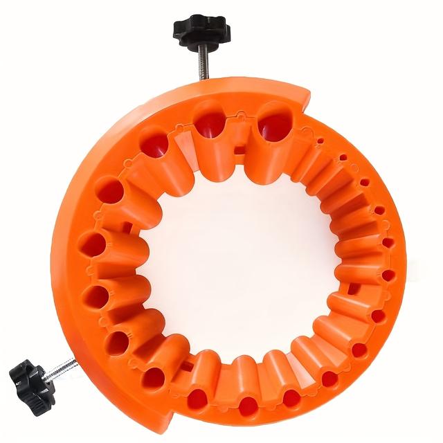 TEMU A High-performance Drill Bit Sharpening Machine Accessory With 20 Holes - 2-13 Mm Capacity, Designed For A 125 Mm Angle Grinder, Made Of Durable Plastic, Requires No Electricity