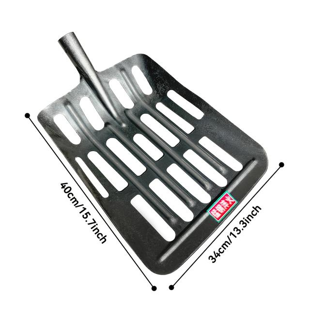 TEMU 1 pala de acero multiusos reforzada para nieve, jardinería, carga, excavación, , saneamiento y ganadería, resistente a caídas y golpes