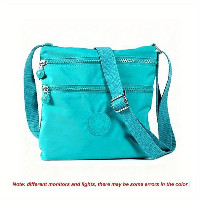 TEMU Chic Lightweight Crossbody Bag - Nylon, Versatile & Fashionable, In Multiple Colors