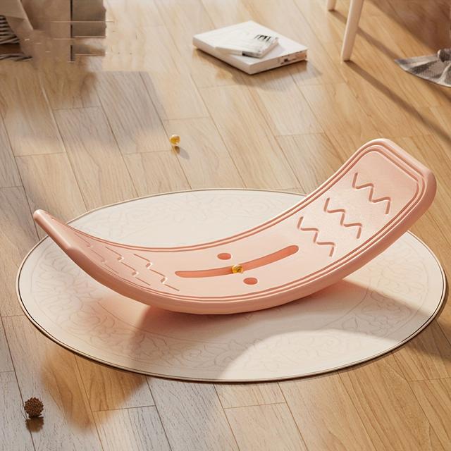 TEMU 1개의 피트니스 밸런스 보드, 곡선형 안정성 트레이너, 핵심 운동, 협응 운동 장비, PE 재질, 14세 이상 적합