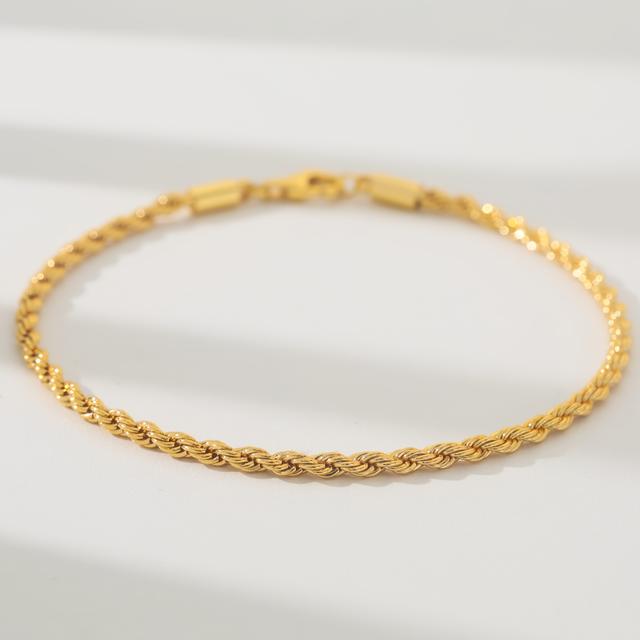 TEMU Un bracelet unisexe vintage et élégant en argent 925 avec un tour doré, présenté dans une boîte cadeau délicate.