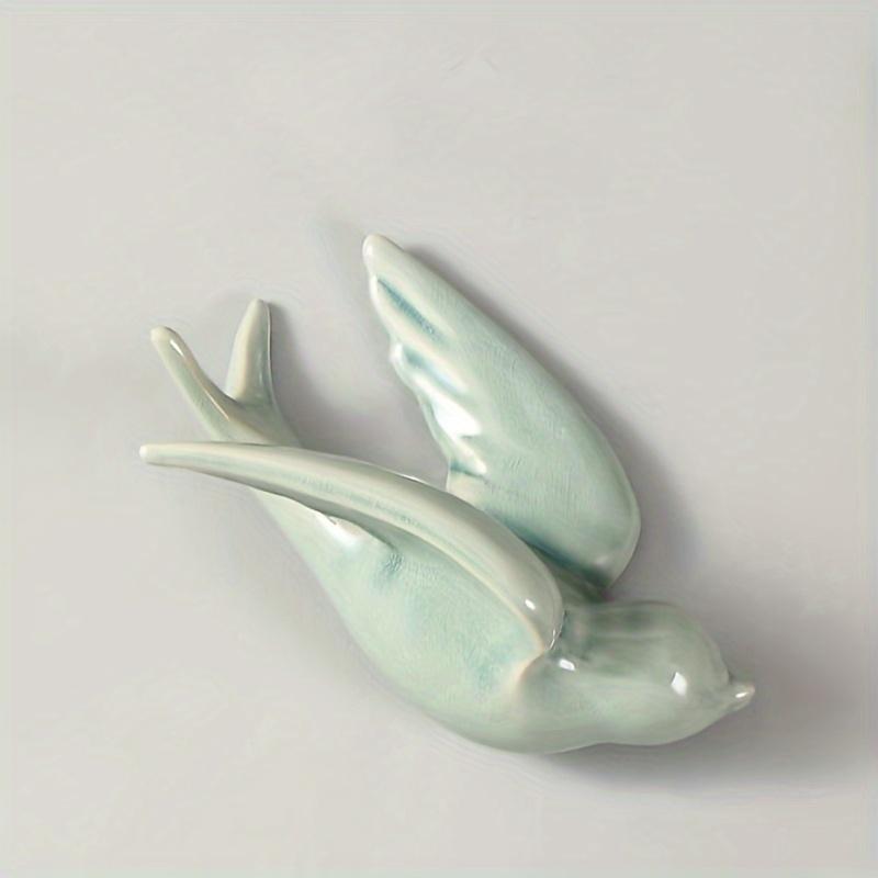 TEMU Ceramic Bird Wall Decor - Perfect For Living Room, Bedroom & Dining Area
