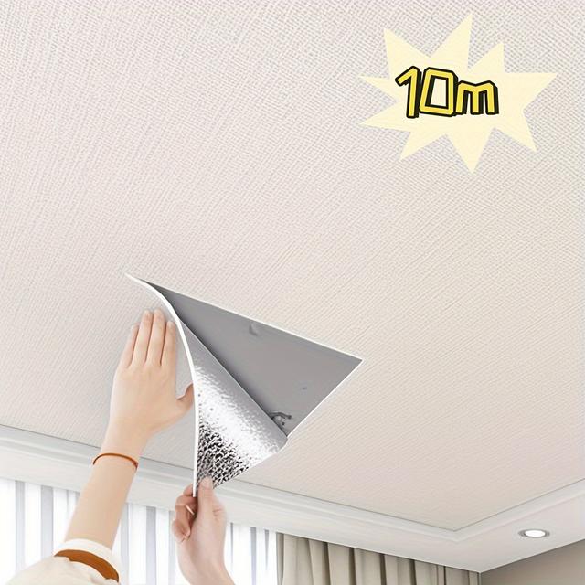 TEMU 1 Rolka Samoprzylepnej Tapety, Gruba Tapeta Sufitowa Termoizolacyjna 3D, Odlep i Przyklej, Wodoodporna Tapeta Usuwalna do Salonu, Kuchni, Sypialni, , Tapeta do Renowacji Mebli, Estetyczna Tapeta
