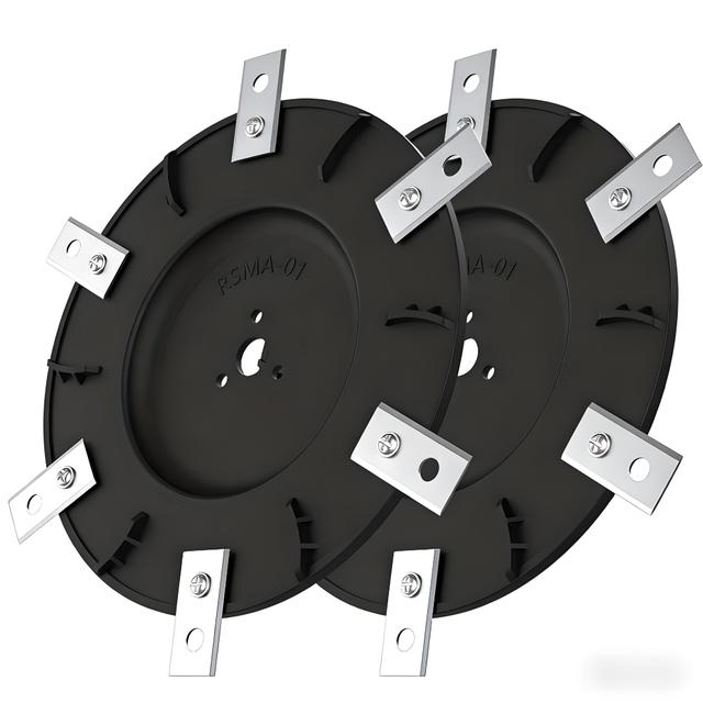 TEMU Premium Roboter-Rasenmäher-Tuning – Kompatibel mit 1 AWD 2 AWD (Bis Modelljahr 2024) – Messerplatte für 6X Messer – Zwei -verstärkte Drehteller – Hergestellt in China
