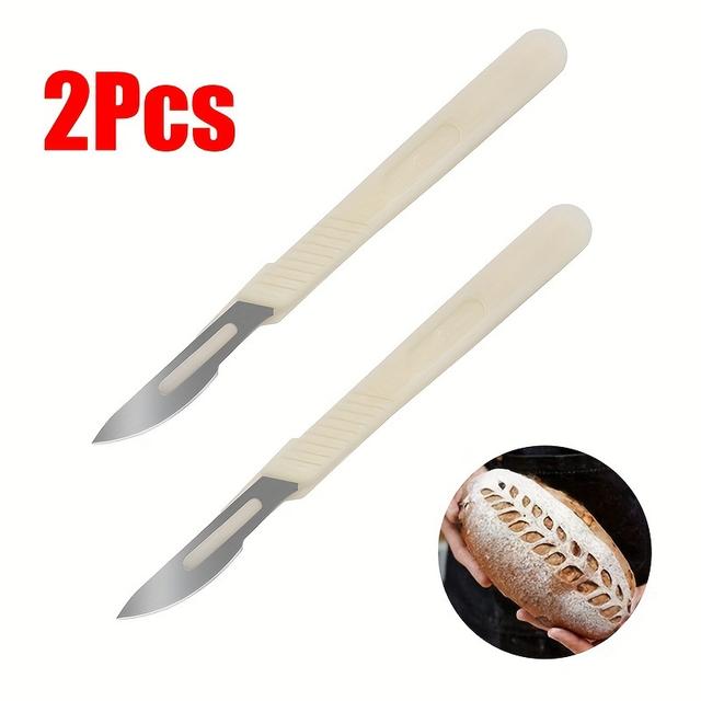 TEMU Stainless Steel Bread Knife With Serrated Edge - Baking, Carbon Steel Blade, Food-safe Kitchen & Dining Tool