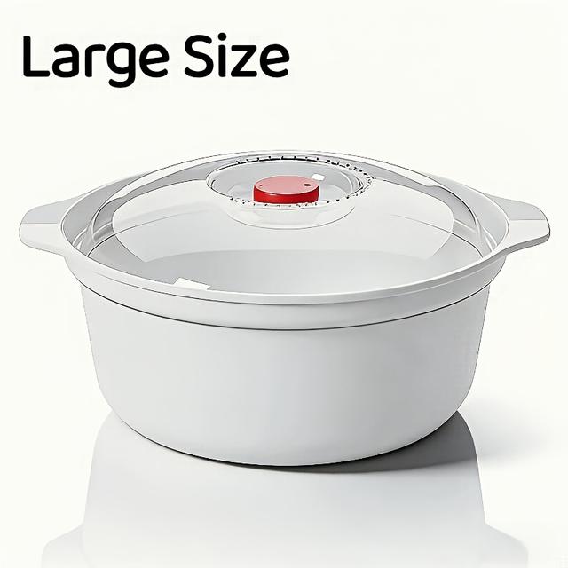 TEMU Microwave--grade Pp5 Plastic Bowl With Lid - Microwaveable Round Dish Suitable For Soup, Rice, Vegetables, Noodles, Dumplings & Steaming Buns - Quick 1-3 Min, & - For & Office Kitchens