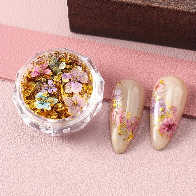 TEMU 3D Jázmin ihlette művirág körömmatricák csillámmal, körömdíszítéshez, tökéletes romantikus nyári esküvőkre és francia tip designokhoz