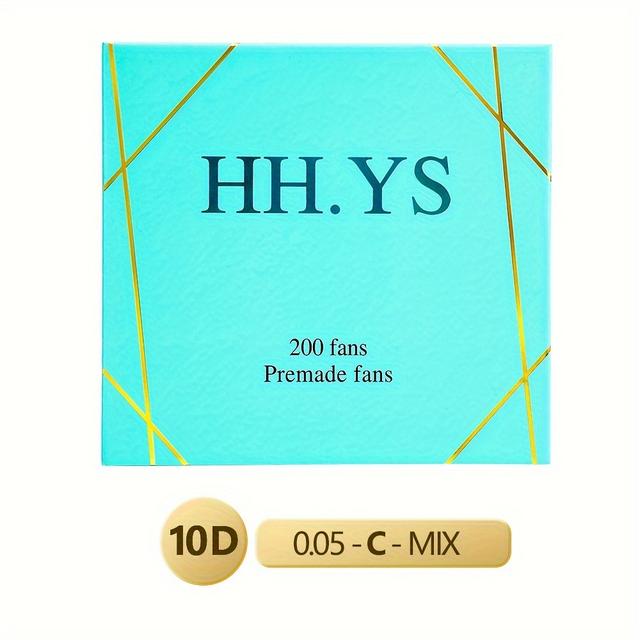 TEMU 200pcs Luxelash 10d Volume Mink Eyelash Extensions, C/d , 0.05mm Thickness, Natural & Fluffy Cluster Style, Unscented Individual Lashes For Beginners,