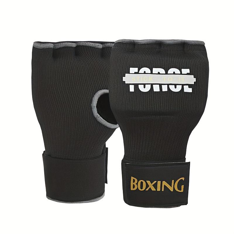 TEMU A Pair Of Thickened Gel Boxing Gloves With Half Fingers, Designed For Wrapping, Suitable For Gym Use And Home Boxing Training Additions