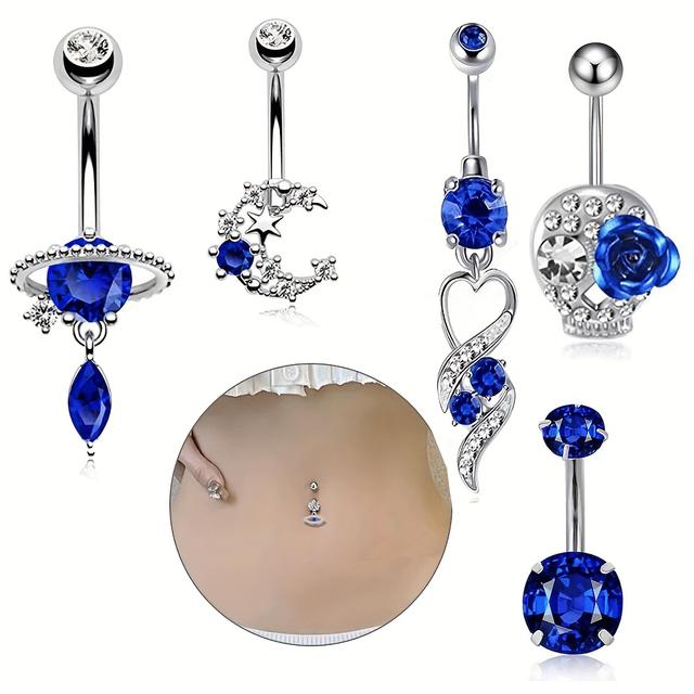 TEMU Juego de 5 Piezas con 2 Colores y Múltiples , Anillos de de Moda, Decoraciones de con Tema de Playa