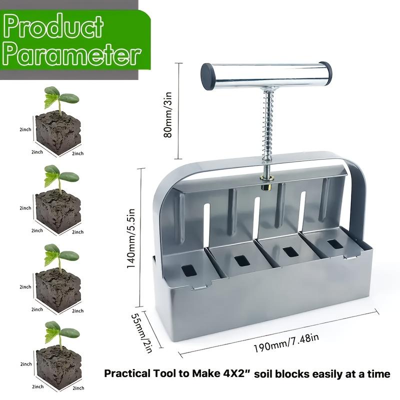TEMU Soil Block Maker - Gardening Tool For Seedling And Planting, Accessory