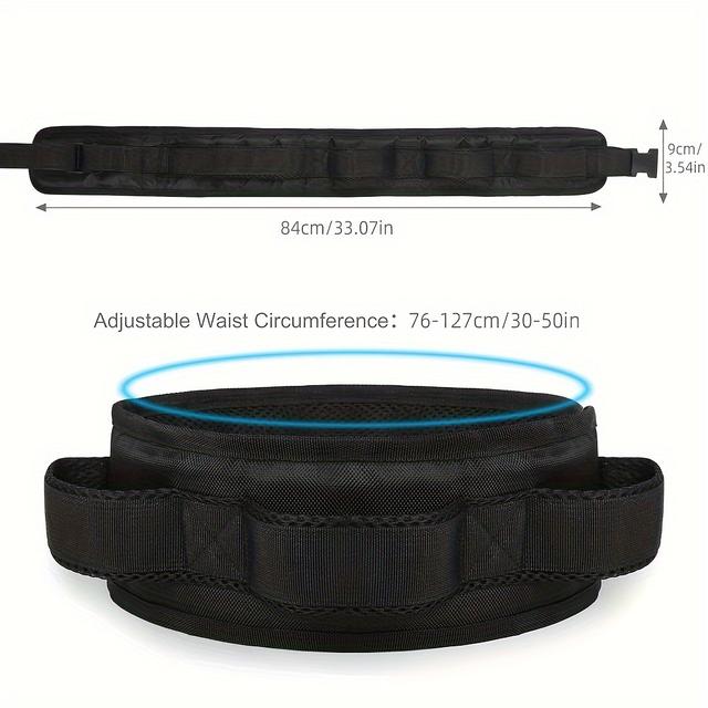 TEMU حزام تحويل الظهر الأسود من TOSK، حزام مساعدة الوقوف