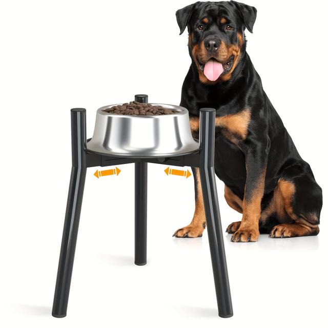 TEMU Tube Is Designed For Elevated Dog Bowl Stands Suitable For Large And Extra- For Large Dogs, With Adjustable Width, Compatible With Dog Bowls Ranging From 7 To 10.6 Inches