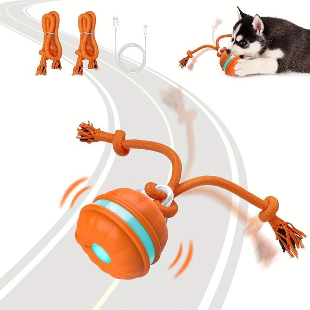 TEMU Interactive Dog Toy, Motion-sensing Rolling Ball, Suitable For Small Dogs And Puppies, Automatic Moving Dog Toy, Usb Rechargeable