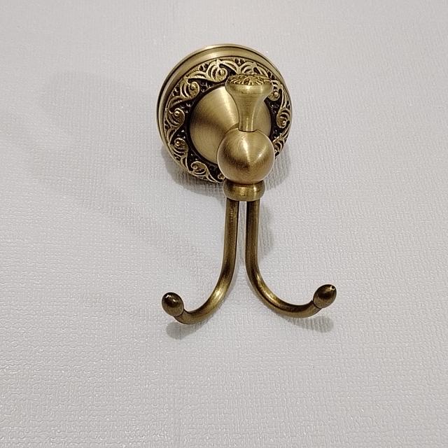 TEMU Vintage-style Round Towel Ring - Wall Mounted Bathroom Accessory, Metal Hand Towel Hanger & Robe Hook