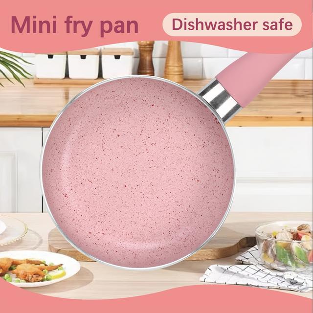 TEMU Mini Non Stick Aluminium Frying Pan, Pan Frying Pancakes, Steak Pan, Household Induction Cooker, Gas Stove, Egg Pan