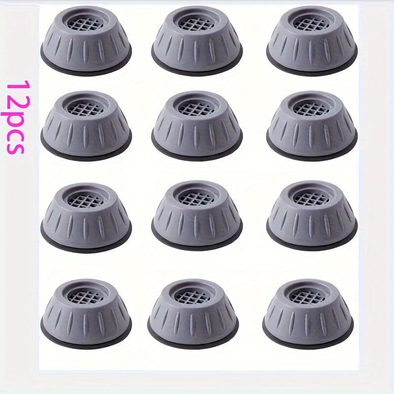 TEMU 12pcs Silent Washing Machine Floor Mats - Waterproof, Anti-slip & Shock-absorbing With Height Increase