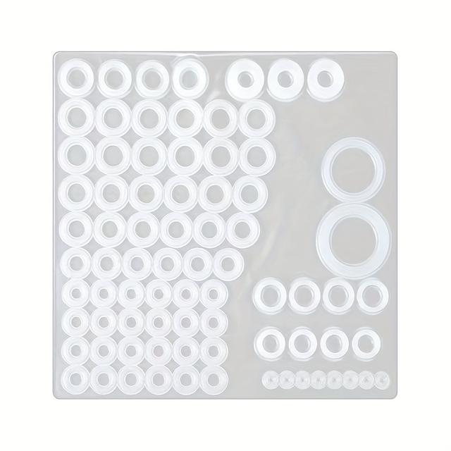 TEMU 79pcs Silicone Repair Kit - Round Section O-ring Seals, Water Meter Gasket & Pipe Sealant Set For Kitchen/bathroom/toilet Maintenance