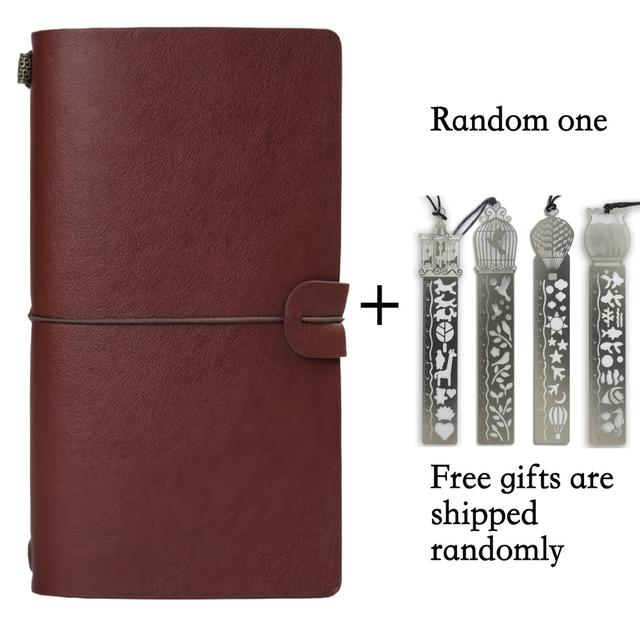 TEMU A6 Creative Notebook With Metal Bookmark, Includes Paper, Lined Paper, And Pvc Storage Bag, Ideal For Journaling, Vintage Portable , And Student Back-to-school Stationery