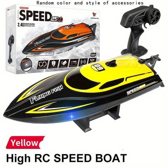 TEMU High Speed Remote Control Motor , Up To 25km/ H Speed, High Density Ship Flip Reset, Low Power/ Night Light Tips, Suitable As A Christmas, Halloween, Birthday