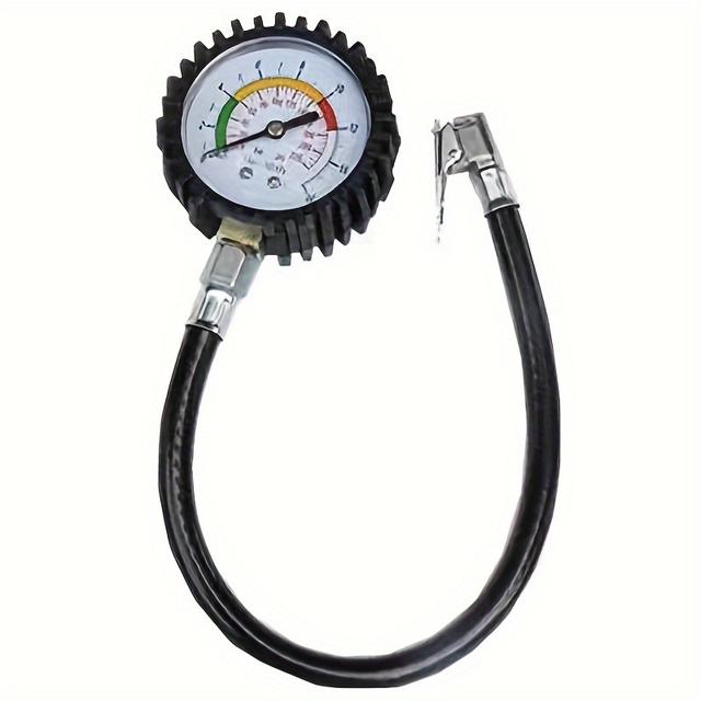 TEMU High-precision Tire Pressure Gauge For Measuring The Air Pressure Of Car, Bicycle, And Motorcycle Tires.