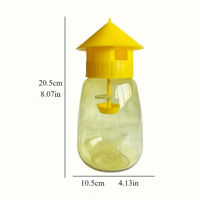 TEMU 2pcs Set, 1 Bottle + Bottle Cap, Reusable Fruit Fly Trap - Non-toxic, No Power Required, Great For Pest Control And , Outdoor Pest Removal, Need To Add Fruit Vinegar And Bait To Use