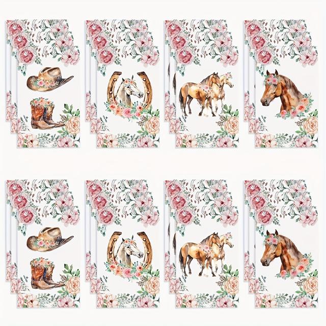 TEMU 12pcs Horse Themed Party Mini Notebook, Notepad For Party Favor Bag Stuffers Journal Notepad For Cowgirl Themed Party Mini Notebook Birthday Party
