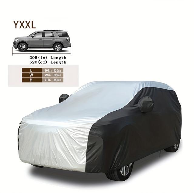 TEMU Car Weather, Suv Car Cover For Automobiles, Outdoor Car Cover, Breathable Full Exterior Covers Universal Sedan Car Cover (170"-193", 193"-209")universal Fit For Suv (170"-193", 193"-205")